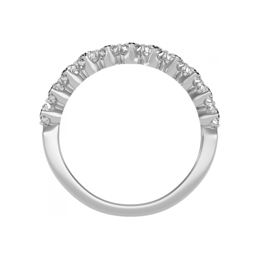 Lush Half Eternity Ring-Color_White-Gold