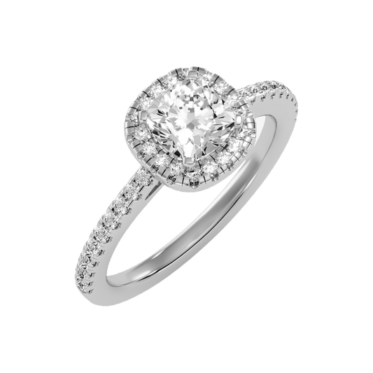 Genteel Solitaire Ring-Color_White-Gold