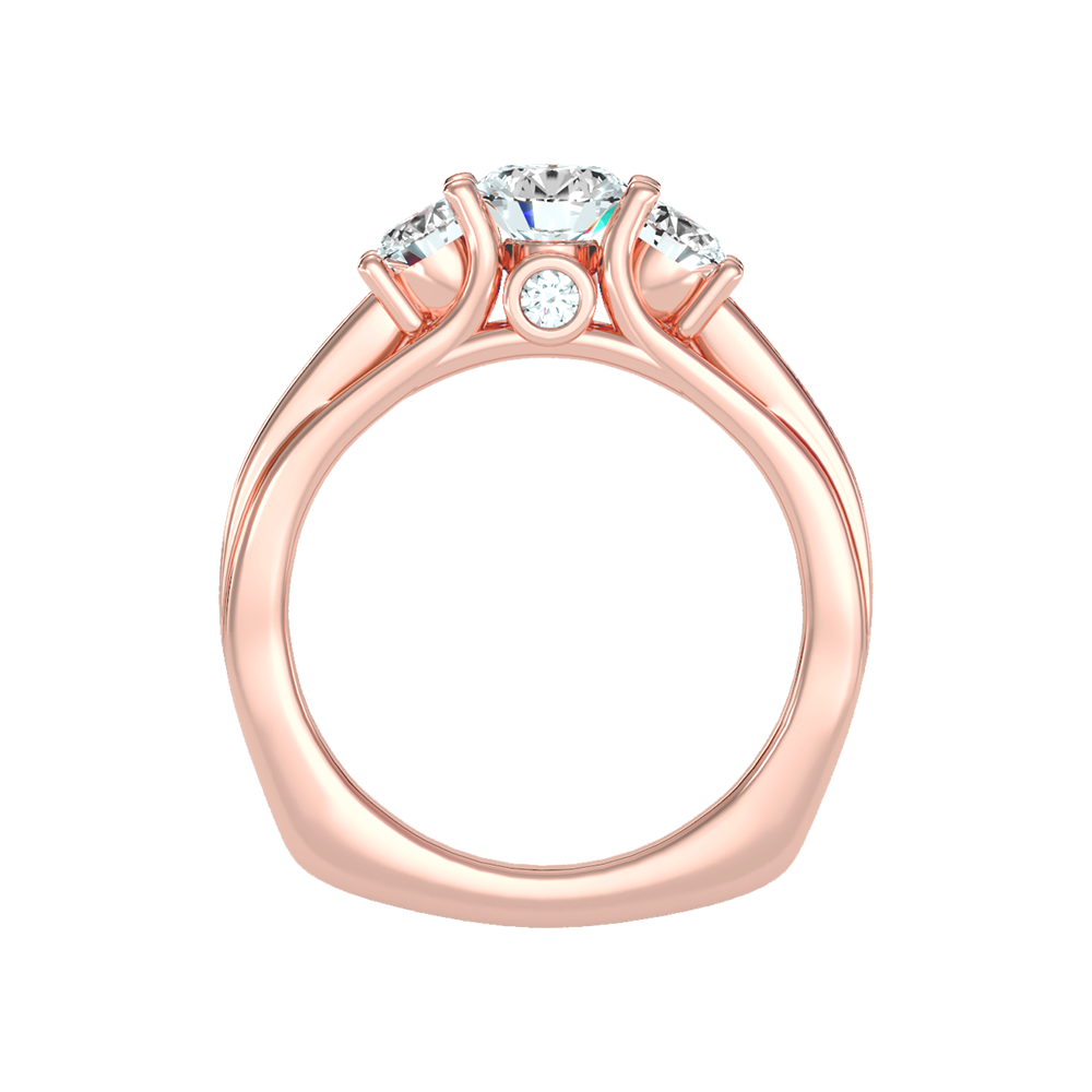 Premier Halo Solitaire Ring