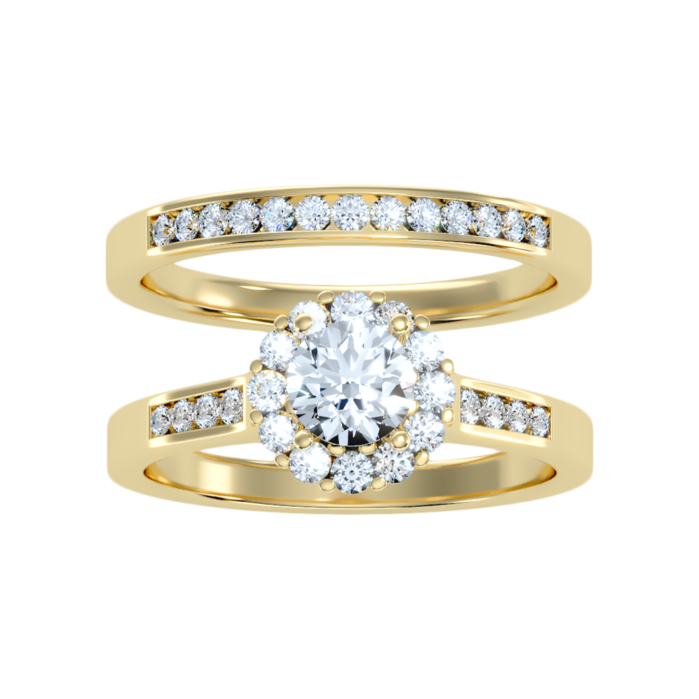 Lustrous Bridal Ring Set