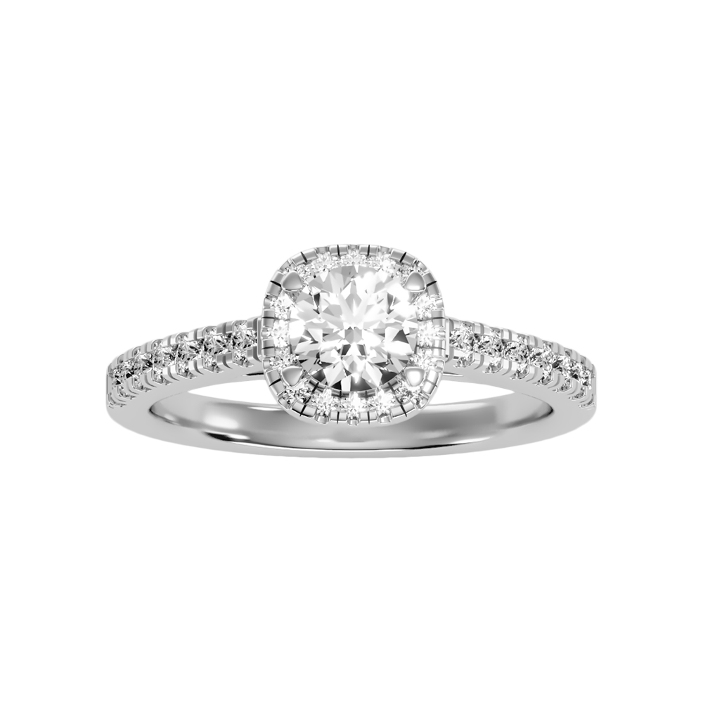 Bern Halo Diamond Engagement Ring