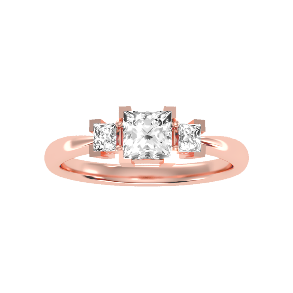 Flashing Tri Stone Ring