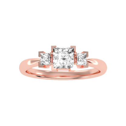 Flashing Tri Stone Ring