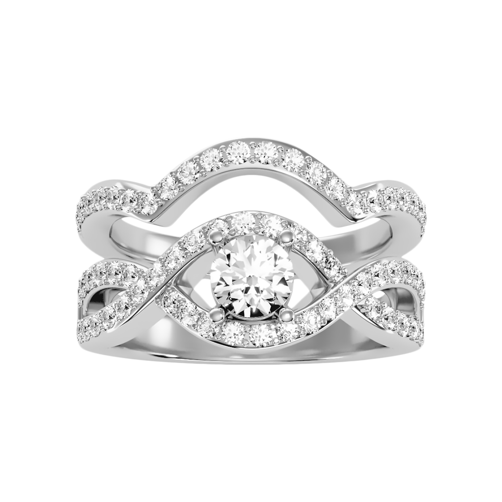 Tinkling Bridal Ring Set