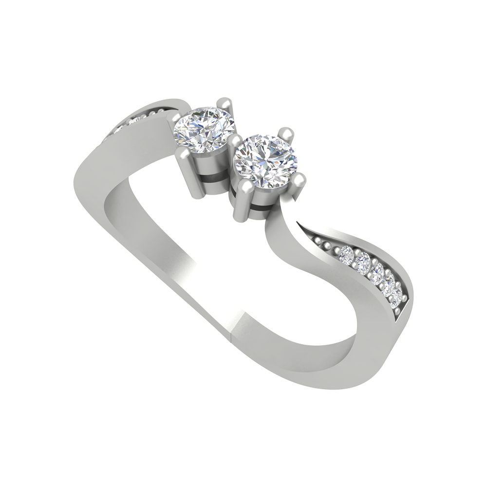 Dual Diamond Anniversary Ring