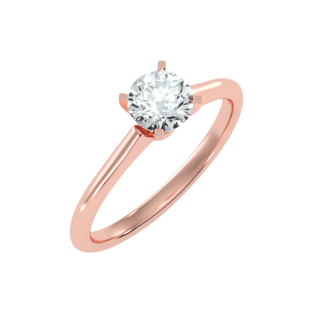 Duox Classic Solitaire Ring-Color_Rose-Gold