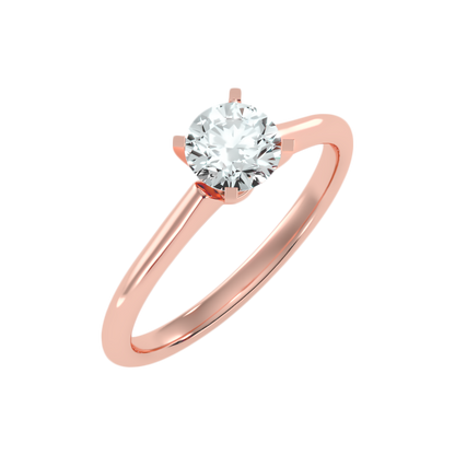 Duox Classic Solitaire Ring-Color_Rose-Gold