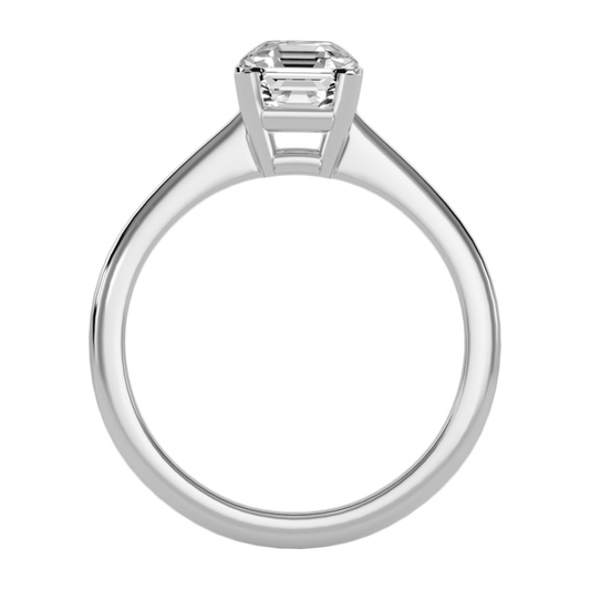 The Dazzling Solitaire Ring-Color_White-Gold