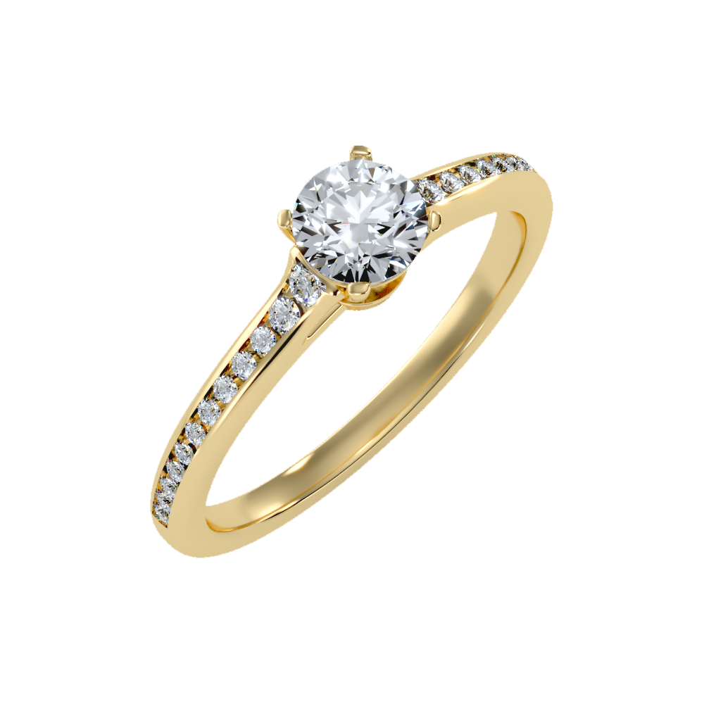 Wonderful Solitaire Ring-Color_Yellow-Gold