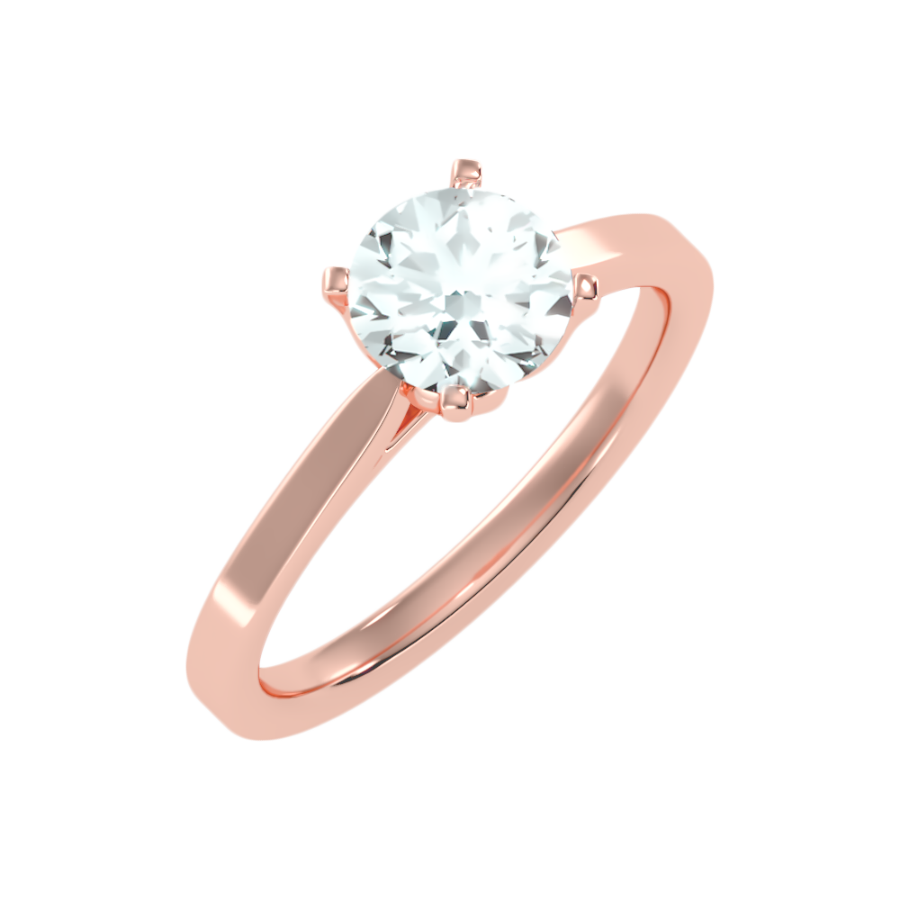 Epanoui Classic Solitaire Ring-Color_Rose-Gold