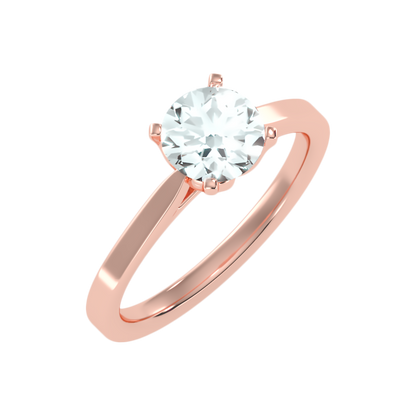 Epanoui Classic Solitaire Ring-Color_Rose-Gold