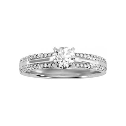 A Cutting-Edge Solitaire Ring