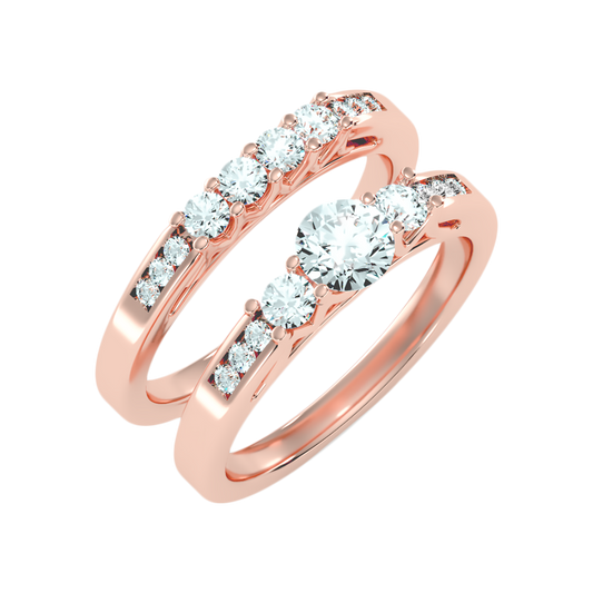 Sequoia Bridal Ring Set-Color_Rose-Gold