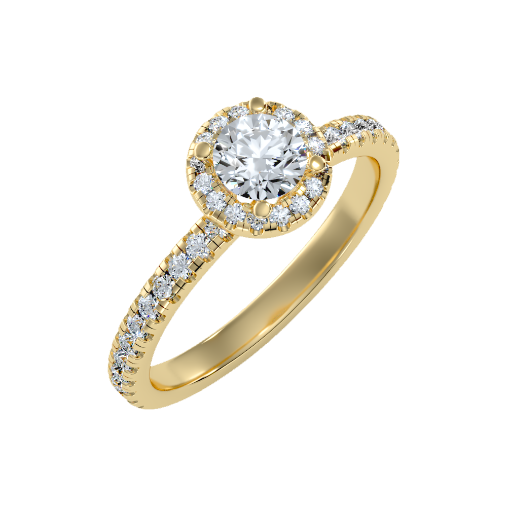 Stunned  Solitaire Ring-Color_Yellow-Gold