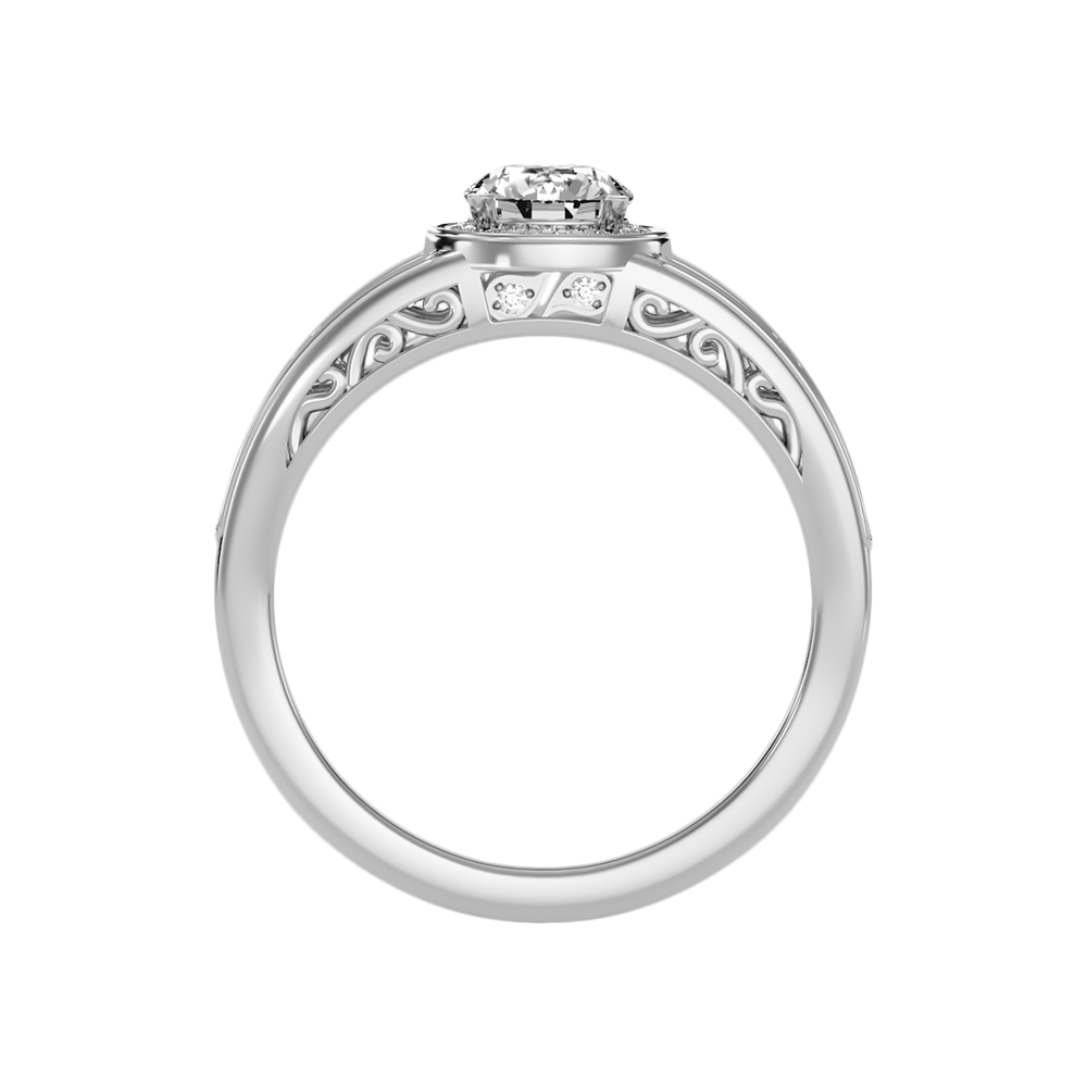 Ecstatic Halo Diamond Ring