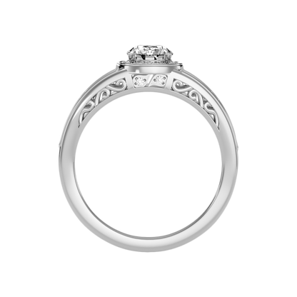 Ecstatic Halo Diamond Ring