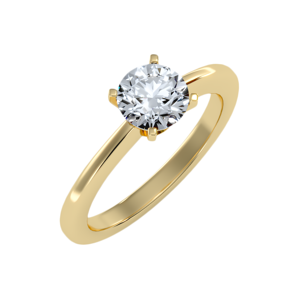 Etoile Classic Solitaire Ring-Color_Yellow-Gold