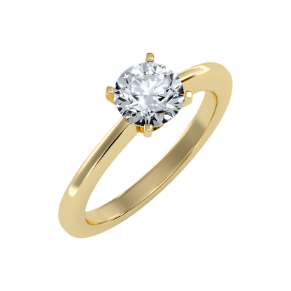 Etoile Classic Solitaire Ring-Color_Yellow-Gold