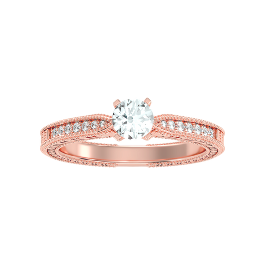 Beauteous Solitaire Ring-Color_Rose-Gold