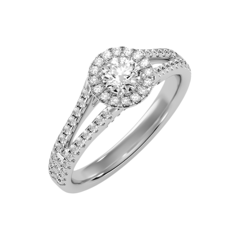 Startling Halo Engagement Ring
