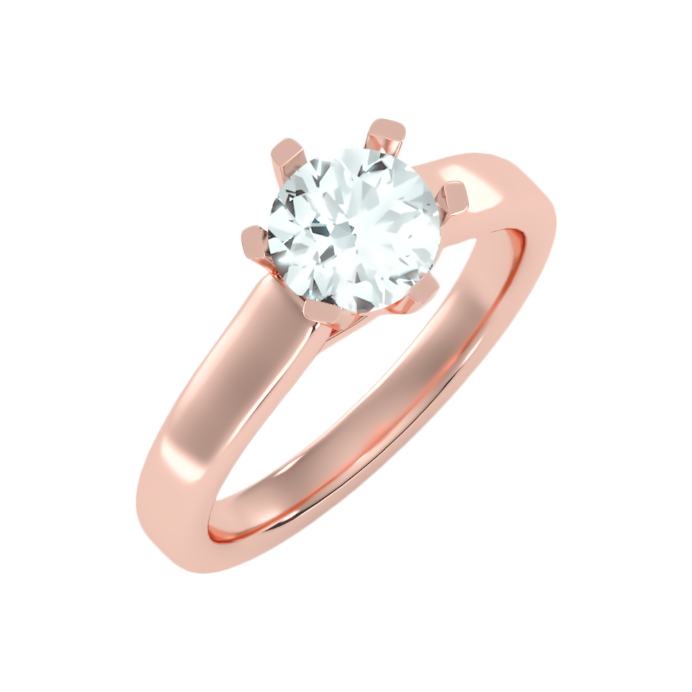 Brume Classic Solitaire Ring-Color_Rose-Gold