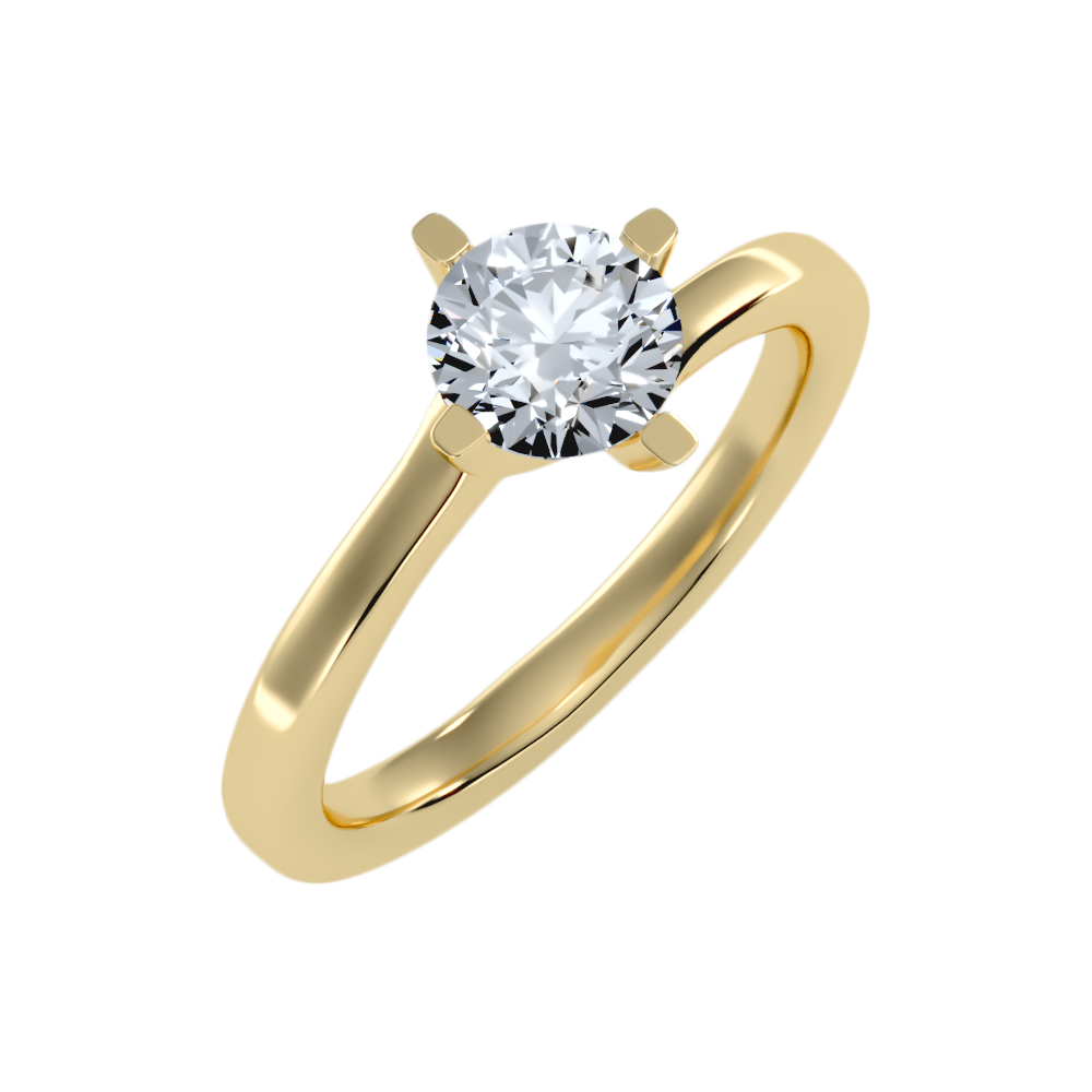 Lithe Solitaire Ring-Color_Yellow-Gold