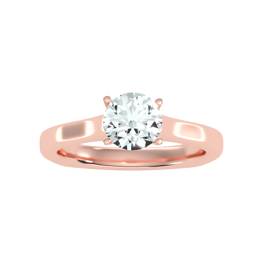 Slender  Solitaire Ring-Color_Rose-Gold