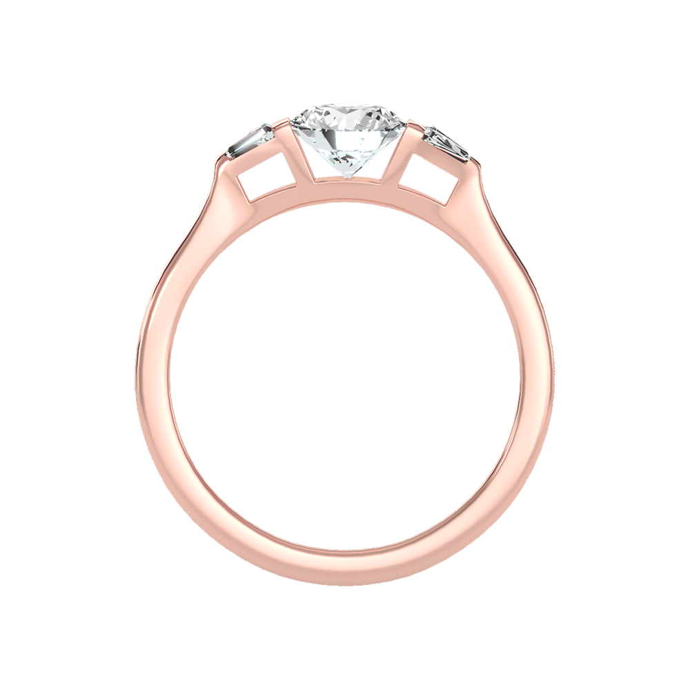 Aglow Tri Stone Ring