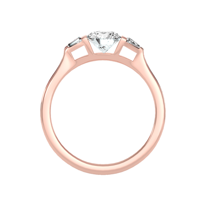 Aglow Tri Stone Ring