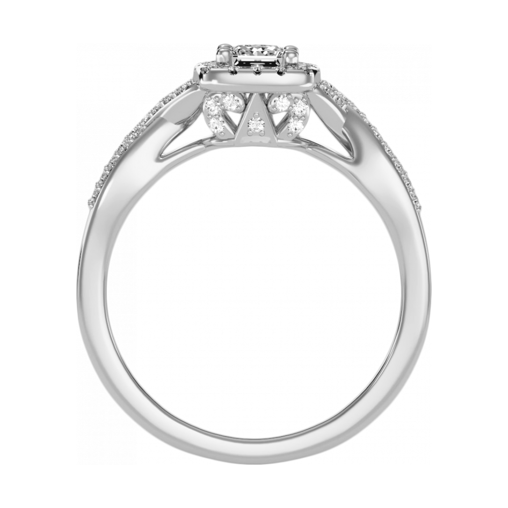 The Linda Halo Ring-Color_White-Gold