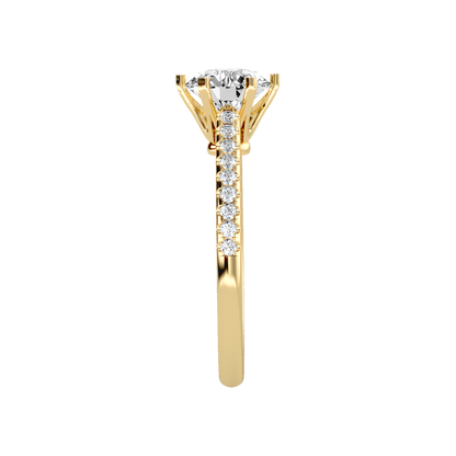Courtly Solitaire Ring