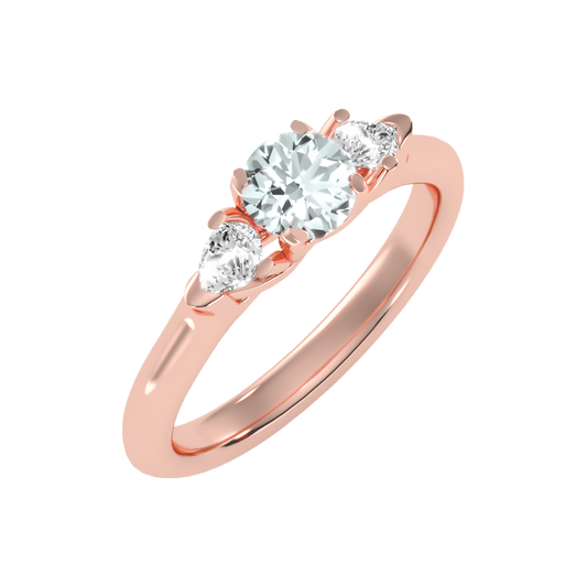 Effer Three Stone Diamond Engagement Ring