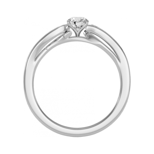 Intoxicating Solitaire Ring-Color_White-Gold
