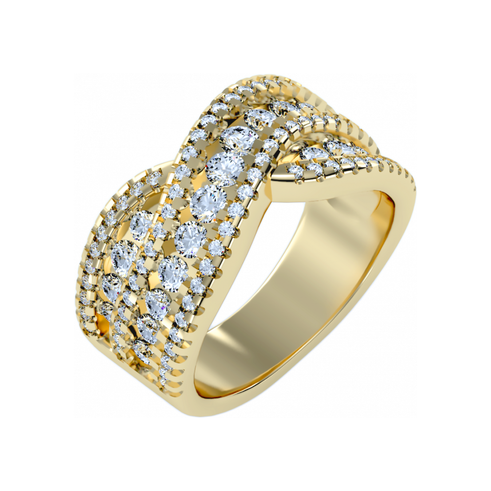 Noble Half Eternity Ring