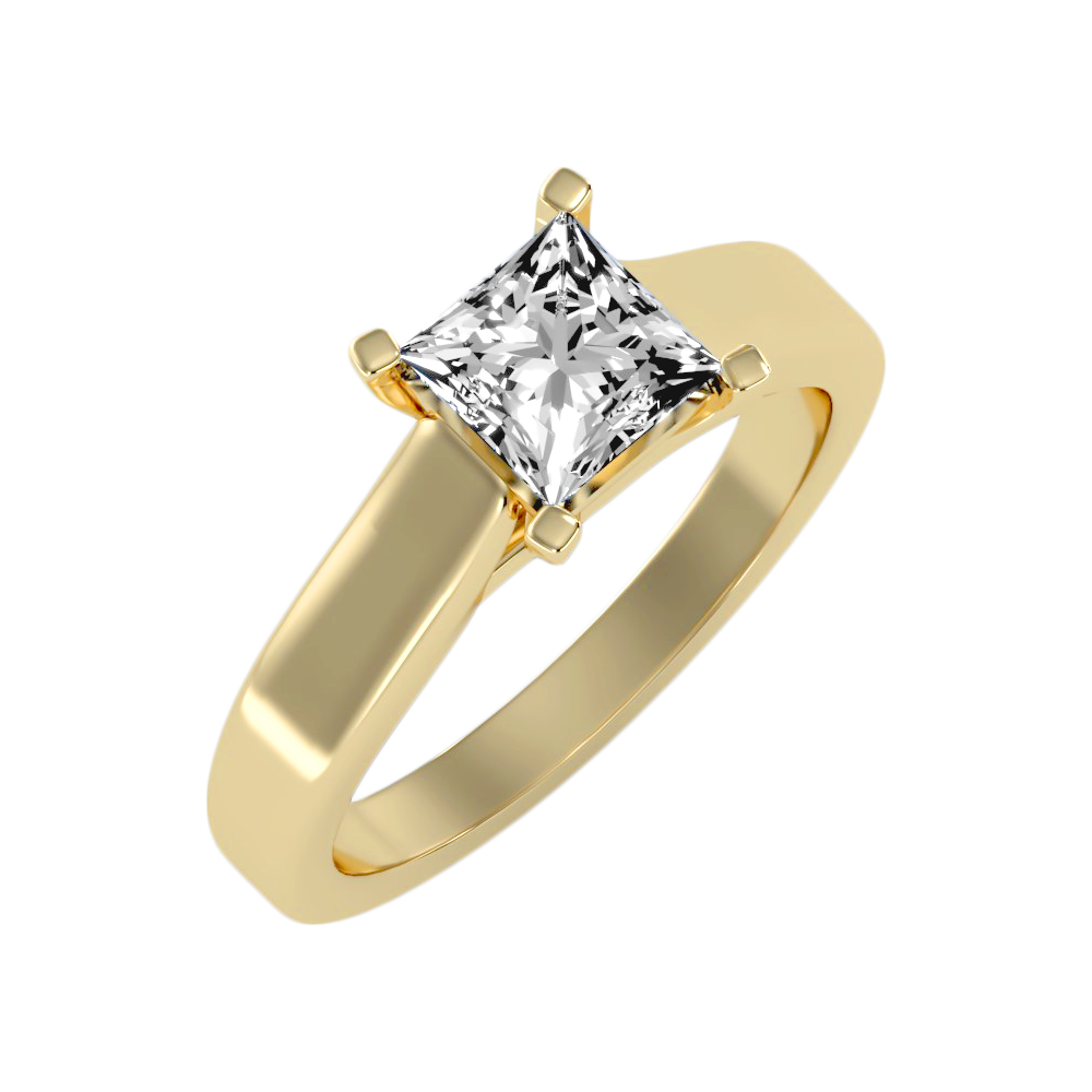 The Lovely Solitaire Ring-Color_Yellow-Gold