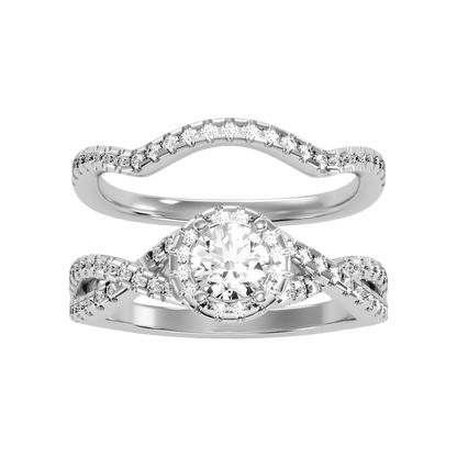 Cushy Bridal Ring Set-Color_White-Gold