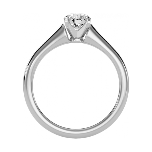 The Brilliant and Selfless Solitaire Ring-Color_White-Gold