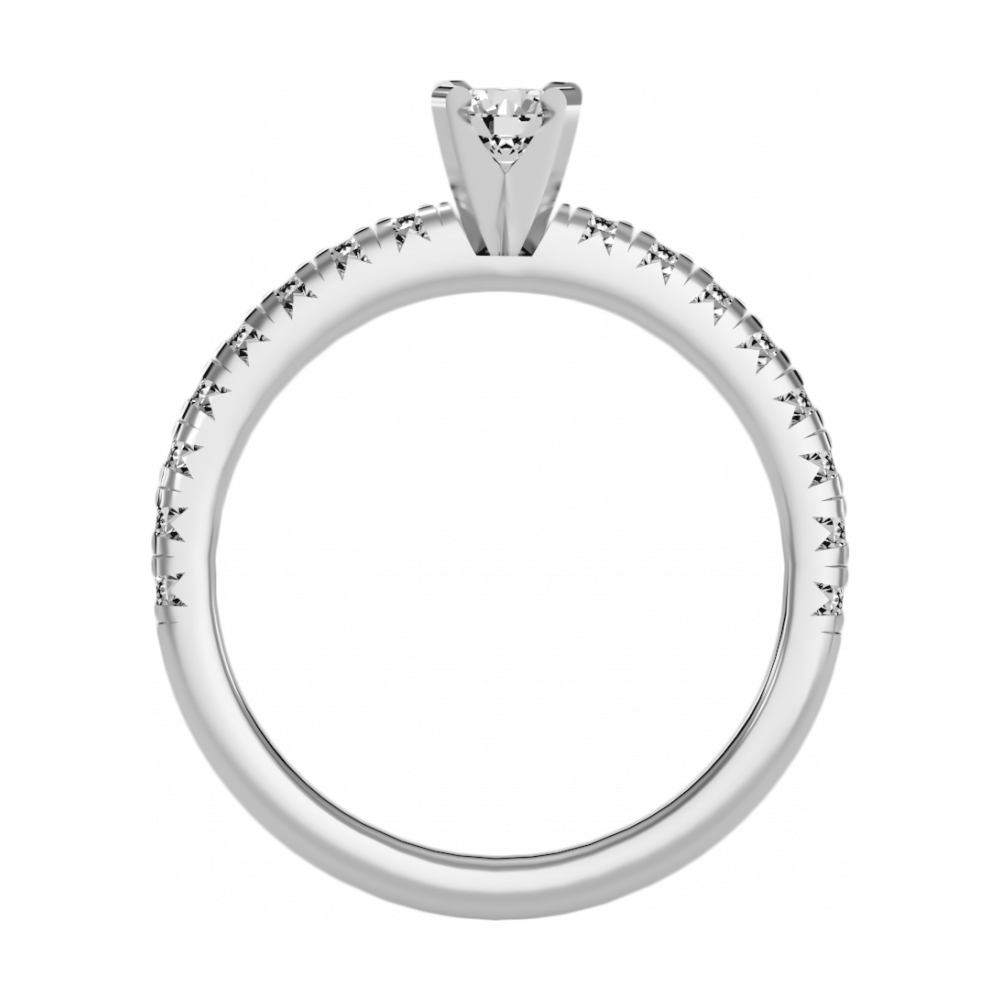 The Mysterious Solitaire Ring-Color_White-Gold