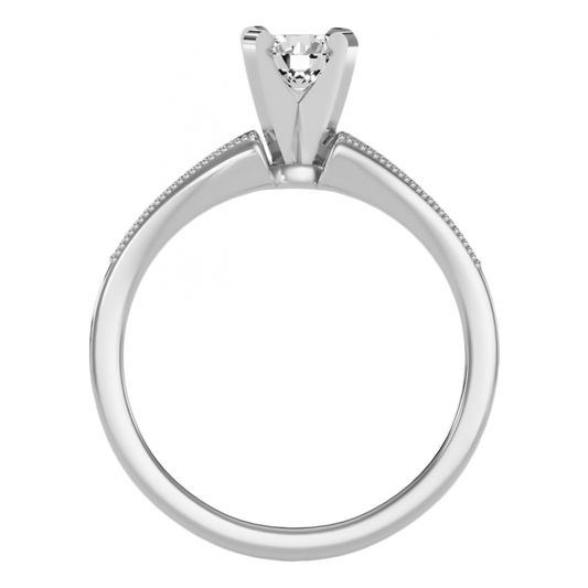 The Exciting Solitaire Ring-Color_White-Gold