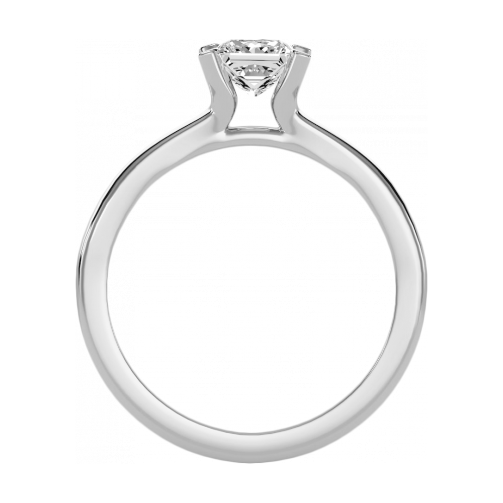 The Radiant Solitaire Ring-Color_White-Gold