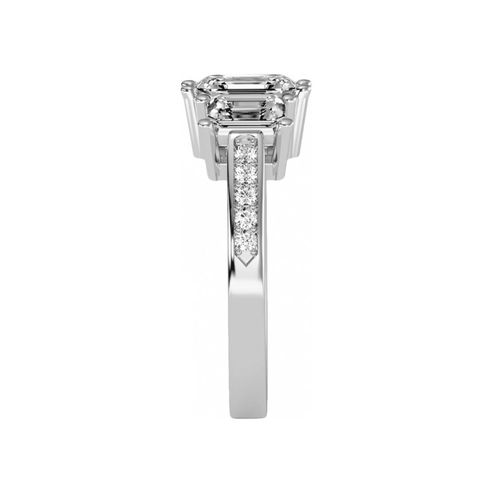 Mesmerizing Three Stone Ring 