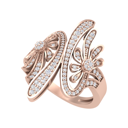 Mojito Stylish Diamond Ring-Color_Rose-Gold