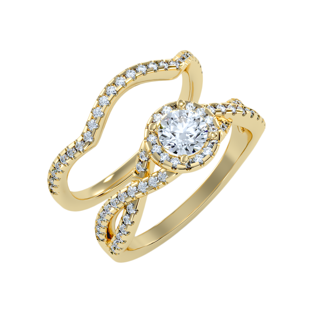 Cushy Bridal Ring Set-Color_Yellow-Gold