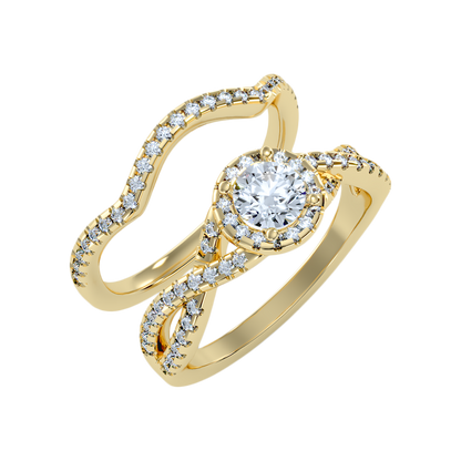 Cushy Bridal Ring Set-Color_Yellow-Gold