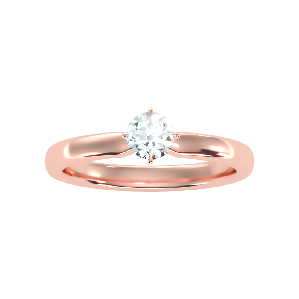 Ebullient Classic Solitaire Ring