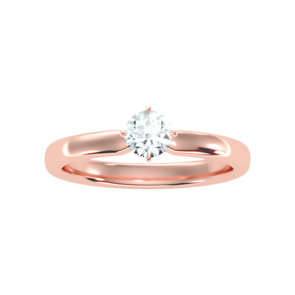 Ebullient Classic Solitaire Ring