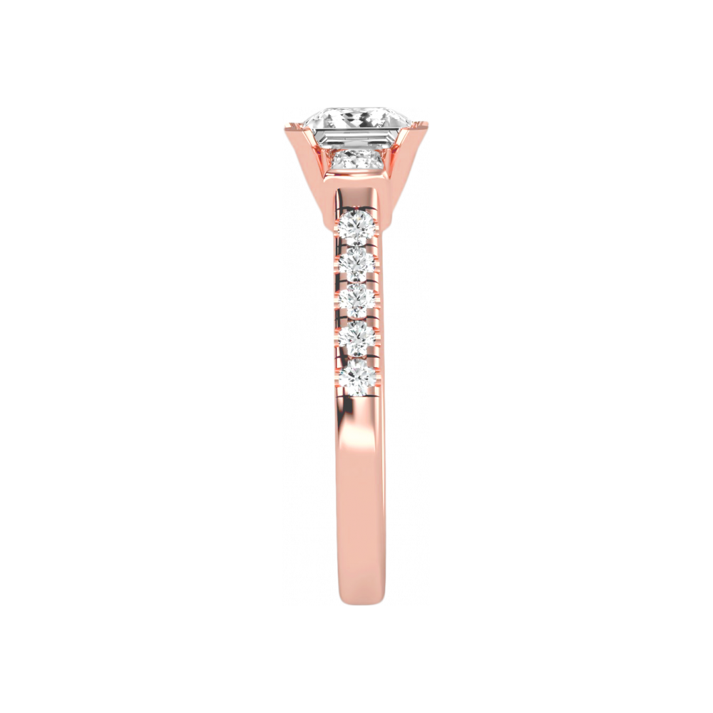 The Cutting-Edge Three Stone Ring