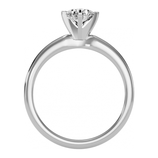 The Wonderful Single Stone Ring-Color_White-Gold