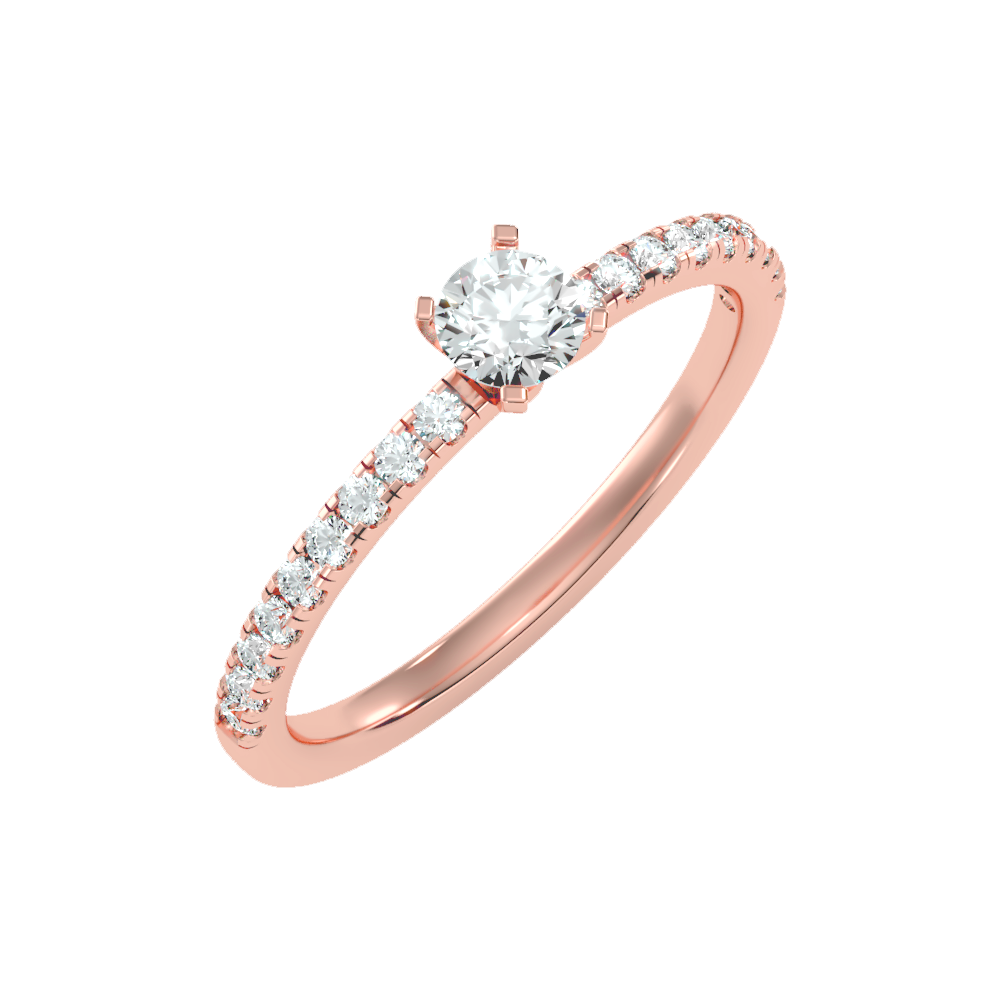 Sparkle Solitaire Ring-Color_Rose-Gold