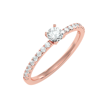 Sparkle Solitaire Ring-Color_Rose-Gold